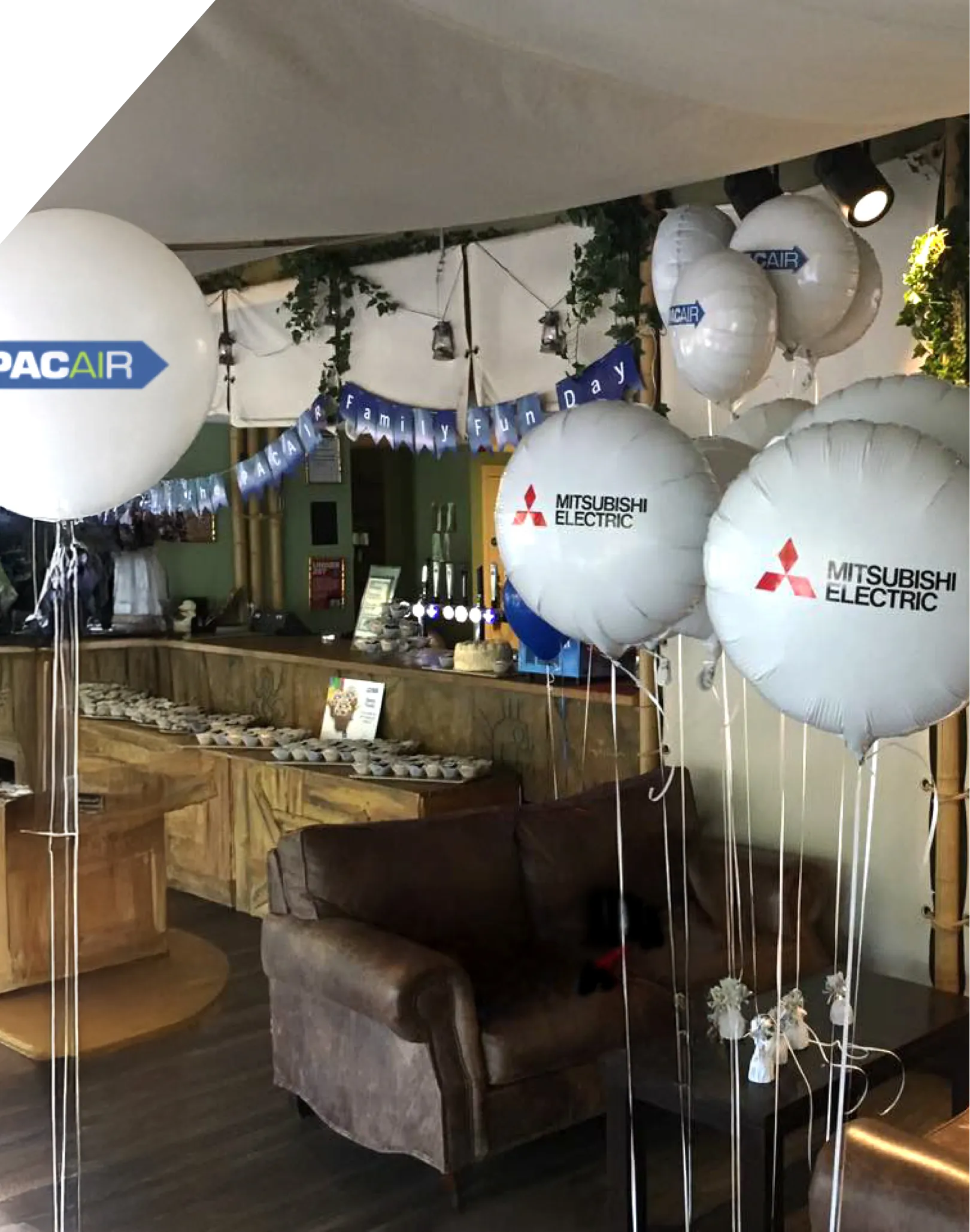 Mitsubishi Electric and PACAIR helium balloons