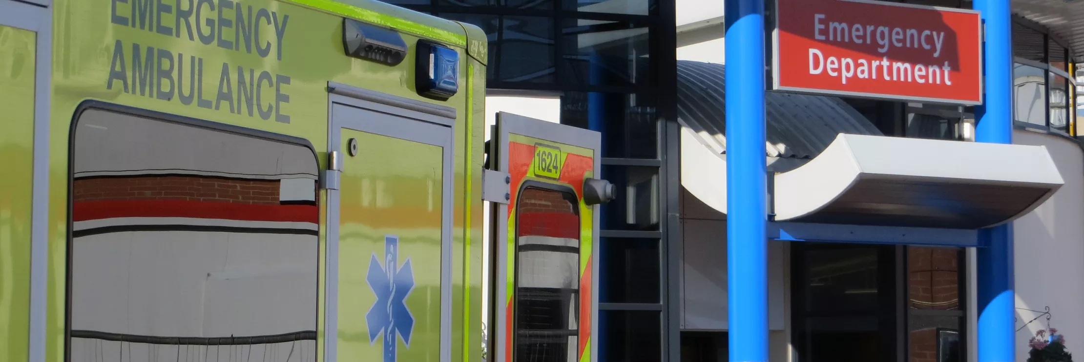 Ambulance parket at A&E